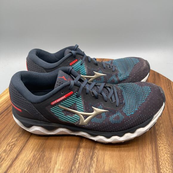Mizuno Wave Horizon 5 Shoes Mens Size 9 Blue Running Comfort Walking Gym Sneaker - Picture 1 of 8